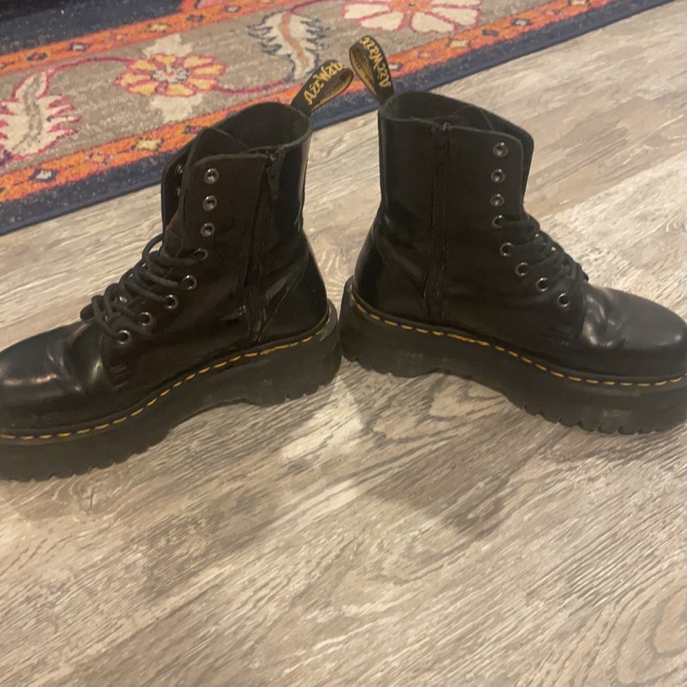 Dr. Martens Black Platform Boots - Picture 2 of 4